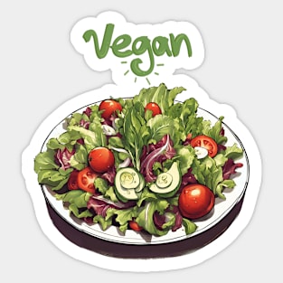 salad for vegan Sticker